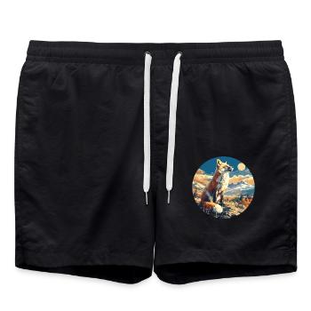 Renards Renard - Short de bain - noir - Devant - AI Model Male 185 light (185cm)