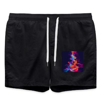 Guitar - Swim Trunks - black - Front - AI Model Male 185 light (185cm)