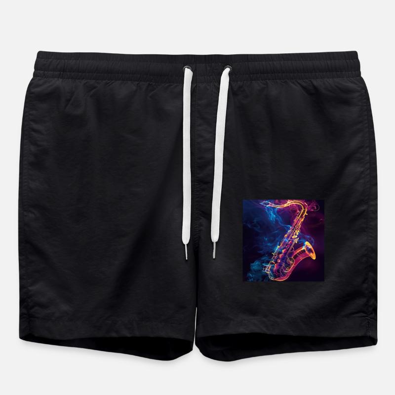 Saxophone - Swim Trunks - black