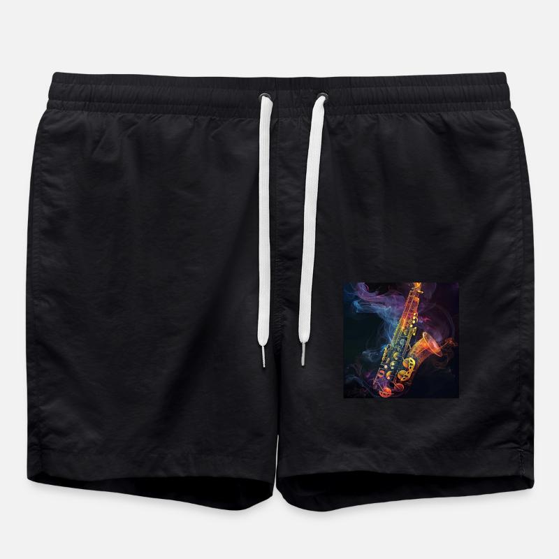 Saxophone - Swim Trunks - black