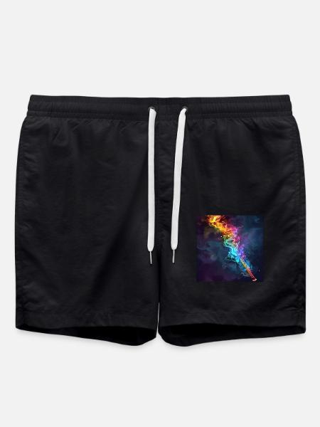 Querflöte - Badeshorts - Schwarz