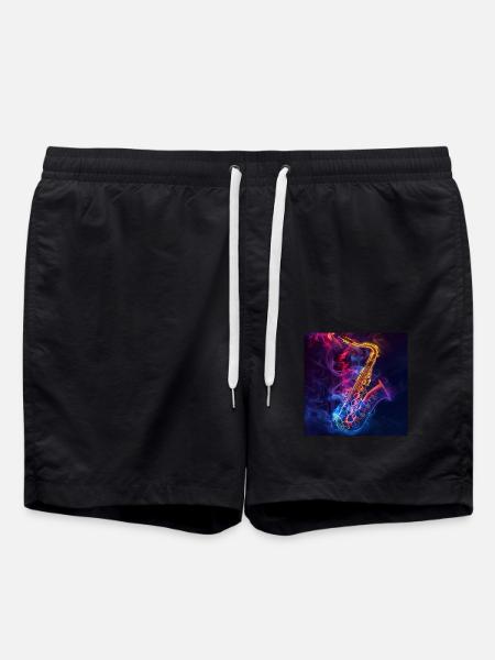 Saxophone - Swim Trunks - black