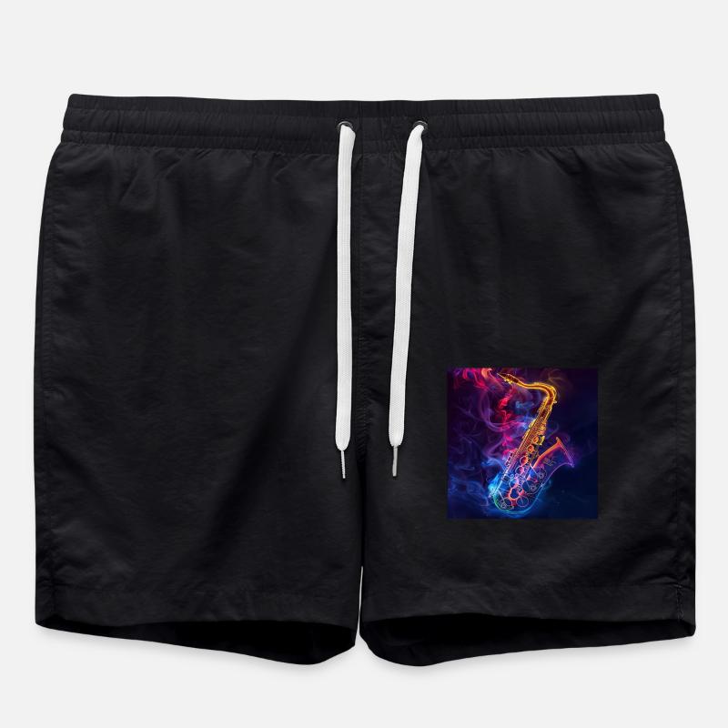 Saxophone - Swim Trunks - black