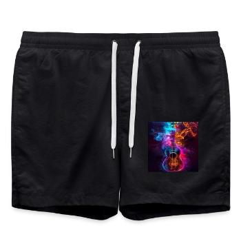 Ukulélé - Short de bain - noir - Devant - AI Model Male 185 light (185cm)