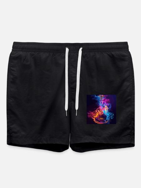 Ukulele - Swim Trunks - black
