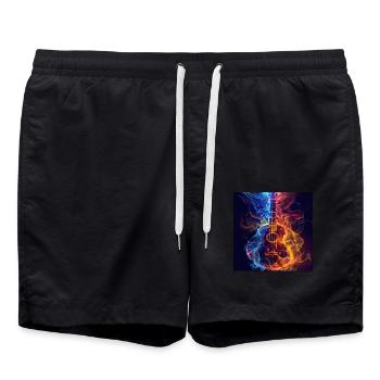 Ukulélé - Short de bain - noir - Devant - AI Model Male 185 light (185cm)
