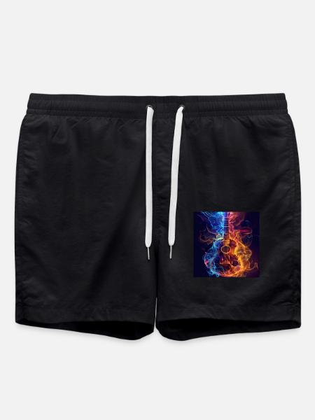 Ukulele - Swim Trunks - black