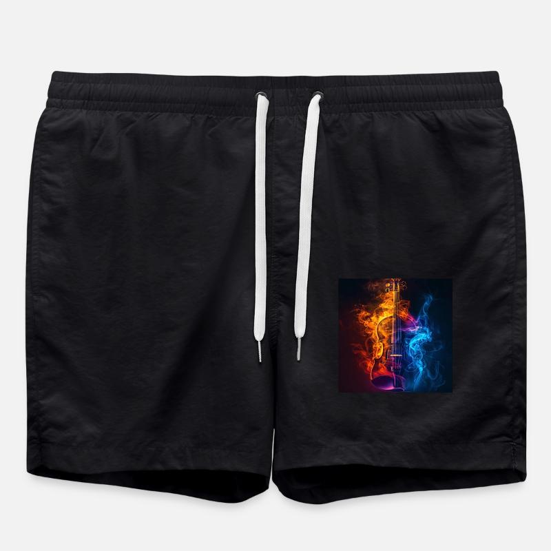 Violine - Badeshorts - Schwarz
