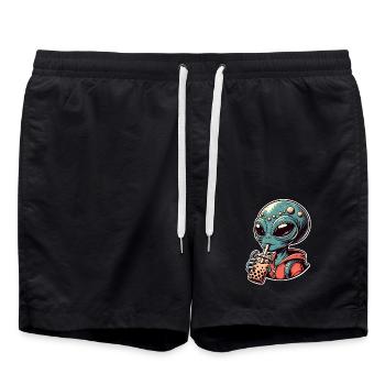 Alien Bubble Tea - Swim Trunks - black - Front - AI Model Male 185 light (185cm)