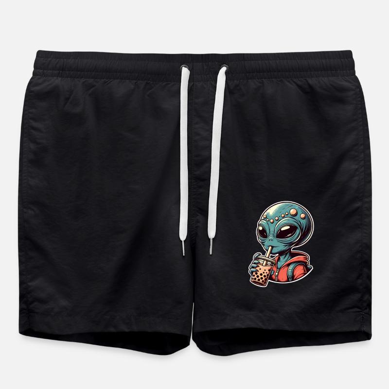 Alien Bubble Tea - Badeshorts - Schwarz