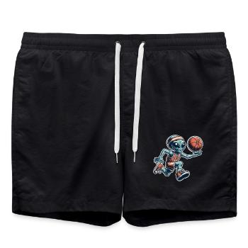 Alien Basketball Dunking - Short de bain - noir - Devant - AI Model Male 185 light (185cm)