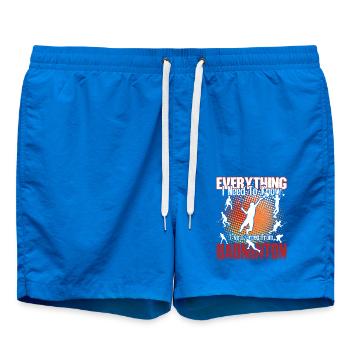 Badminton Is Everything - Swim Trunks - cobalt blue - Front