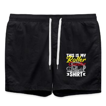 Roller Coaster This Is My Shirt - Swim Trunks - black - Front - AI Model Male 185 light (185cm)