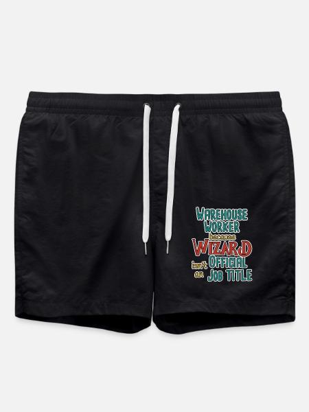 Warehouse Worker Wizard - Swim Trunks - black