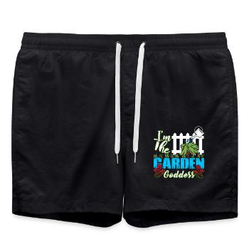 Gardening I'm The Garden Goddess - Swim Trunks - black - Front - AI Model Male 185 light (185cm)