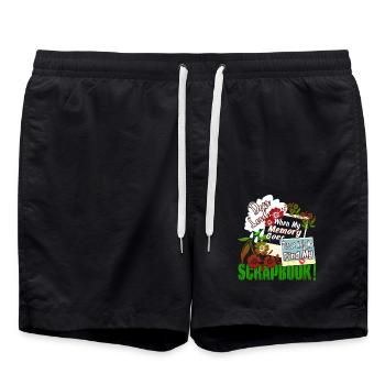 Scrapbooking Find My Scrapbook - Swim Trunks - black - Front - AI Model Male 185 light (185cm)