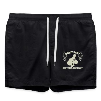 Ne pète pas un motif de fitness amusant pour - Short de bain - noir - Devant - AI Model Male 185 light (185cm)