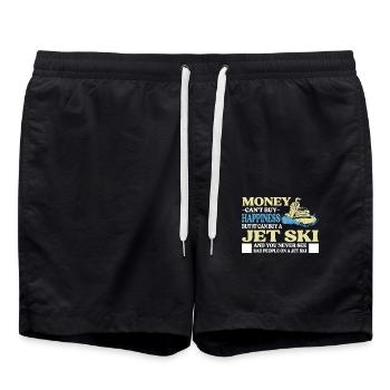 L’argent n’achète pas le bonheur, mais un jet ski - Short de bain - noir - Devant - AI Model Male 185 light (185cm)