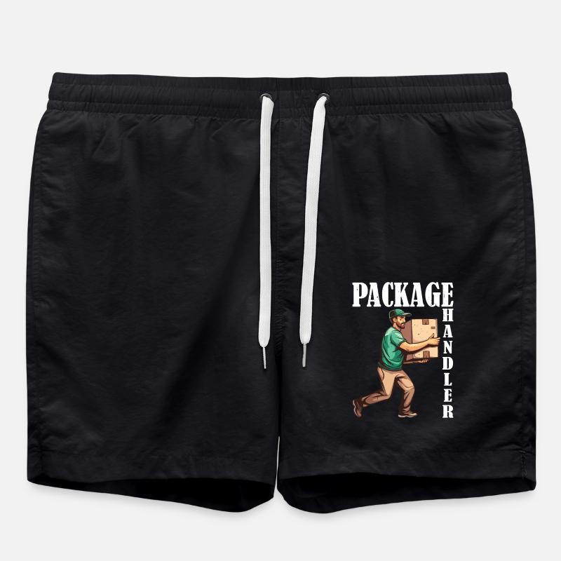 Package Handler 6 - Badeshorts - Schwarz