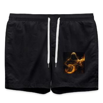 Banjo - Badeshorts - Schwarz - Vorne - AI Model Male 185 light (185cm)