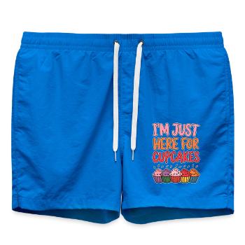 Cupcake Dire Cupcakes Drôle Cupcake Cadeau - Short de bain - cobalt blue - Devant