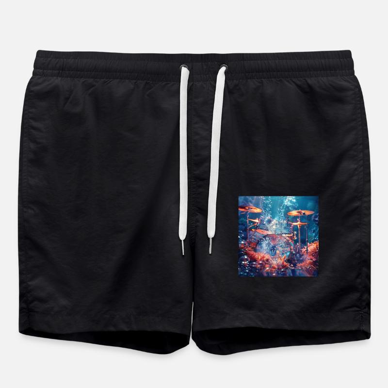 Schlagzeug - Badeshorts - Schwarz