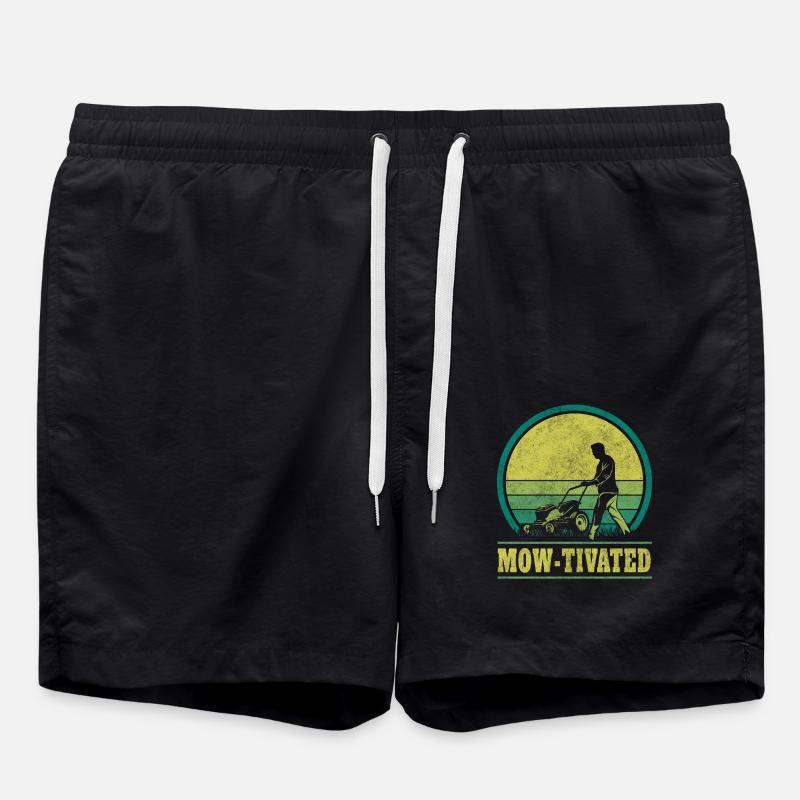 Tonte de pelouse tondue Jardinage - Short de bain - noir