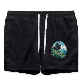 Gorillas Gorilla - Badeshorts - Schwarz - Vorne - AI Model Male 185 light (185cm)