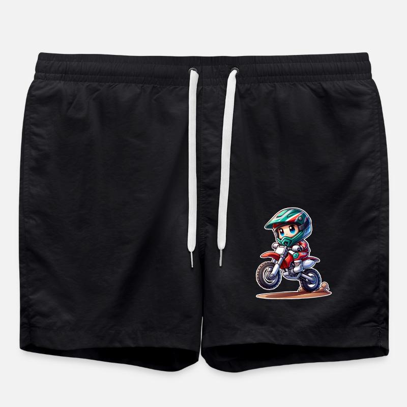 Motocross - Swim Trunks - black