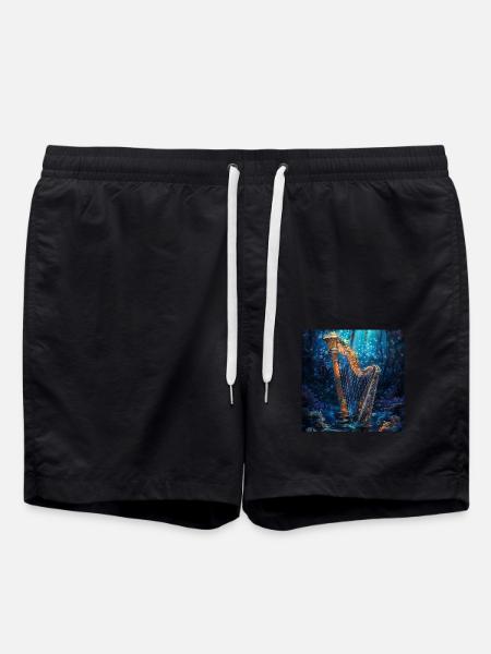Harfe - Badeshorts - Schwarz
