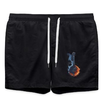Banjo - Badeshorts - Schwarz - Vorne - AI Model Male 185 light (185cm)