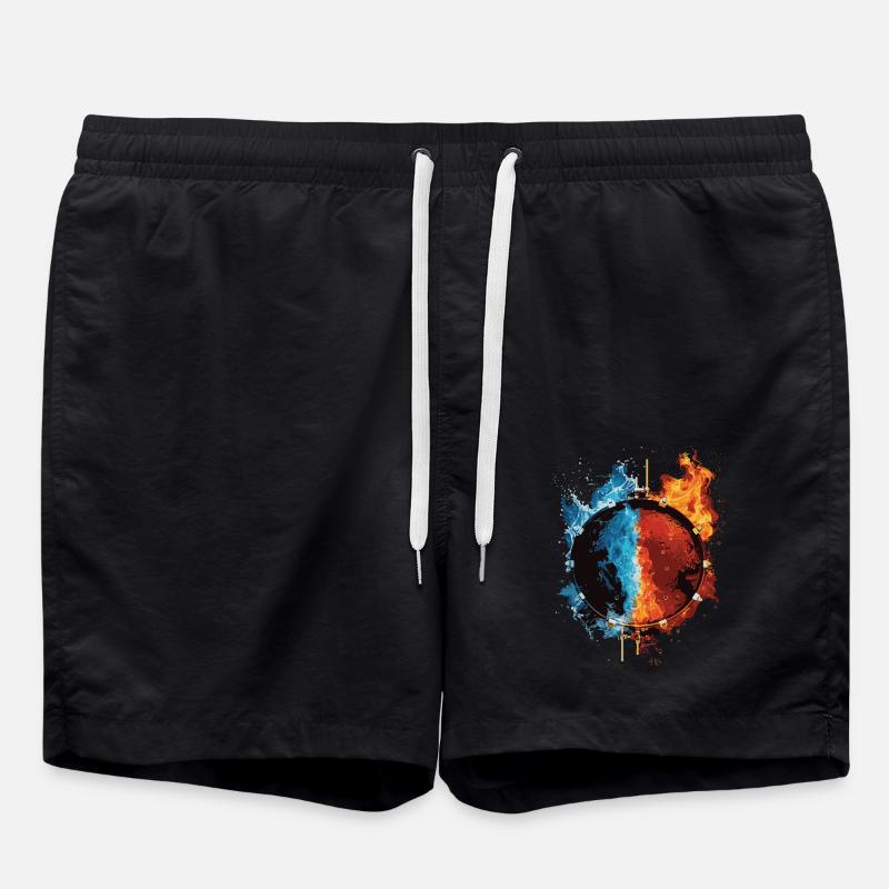 Schlagzeug - Badeshorts - Schwarz