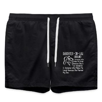 Daughter In Law Definition - Swim Trunks - black - Front - AI Model Male 185 light (185cm)