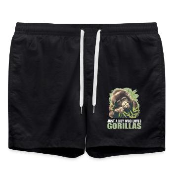 Gorillas Gorilla - Badeshorts - Schwarz - Vorne - AI Model Male 185 light (185cm)