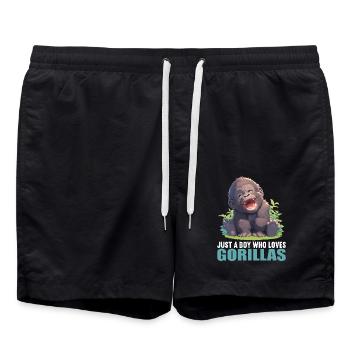 Gorillas Gorilla - Badeshorts - Schwarz - Vorne - AI Model Male 185 light (185cm)