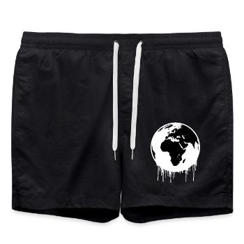 cadeau motard, homme, femme, t-shirt humoristique - Short de bain - noir - Devant - AI Model Male 185 light (185cm)