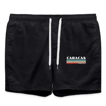 Caracas Venezuela Vénézuéliens Vénézuéliens - Short de bain - noir - Devant - AI Model Male 185 light (185cm)