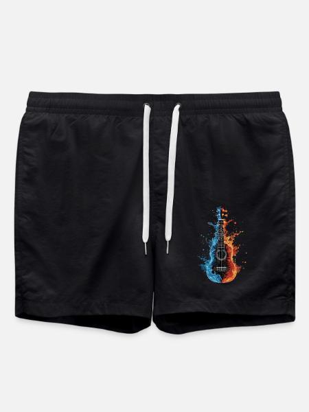 Ukulele - Badeshorts - Schwarz