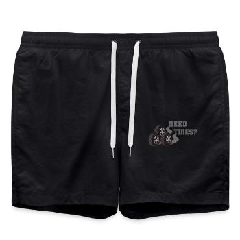 Do you need tyres? Strong car style for - Swim Trunks - black - Front - AI Model Male 185 light (185cm)