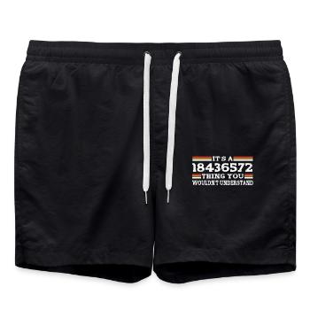 It's a 18436572 thing, you wouldn't - Swim Trunks - black - Front - AI Model Male 185 light (185cm)