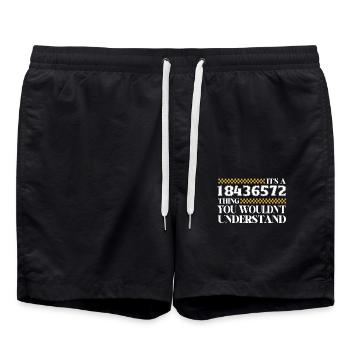 C’est une chose 18436572, vous ne le feriez pas - Short de bain - noir - Devant - AI Model Male 185 light (185cm)
