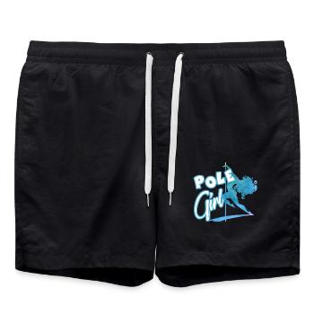 Pole Dancer Pole Girl - Swim Trunks - black - Front - AI Model Male 185 light (185cm)