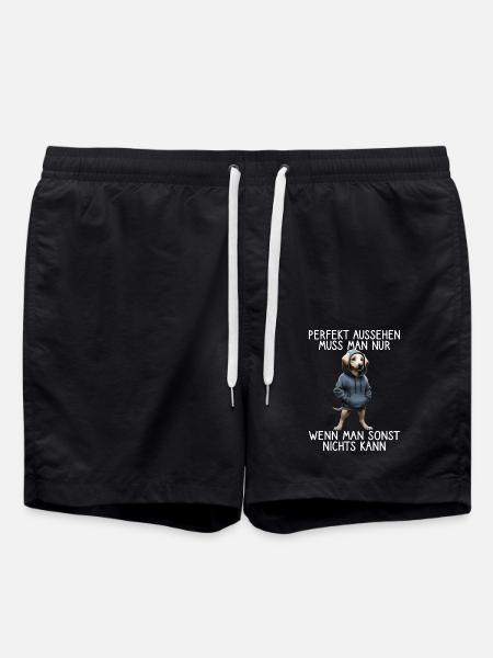 Funny Dog Saying Animal Lover Funny Dog Dog - Swim Trunks - black