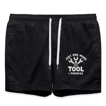 Just One More I Promise Craftsmen Crafts - Swim Trunks - black - Front - AI Model Male 185 light (185cm)