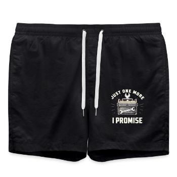 Just One More I Promise Craftsmen Crafts - Swim Trunks - black - Front - AI Model Male 185 light (185cm)