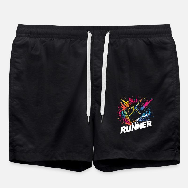City Runner Stadtläufer - Short de bain - noir