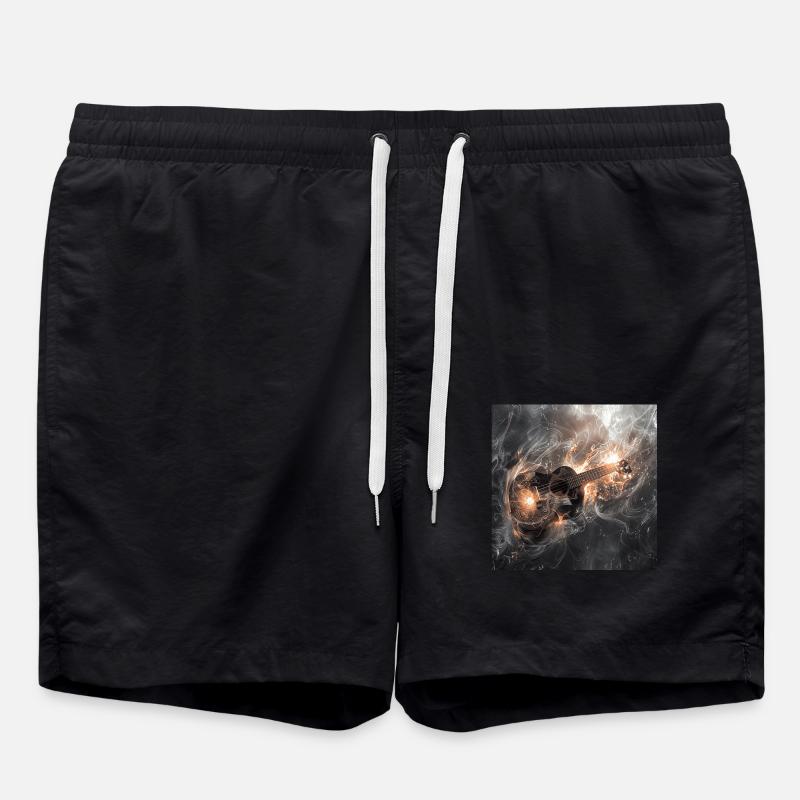 Ukulele - Badeshorts - Schwarz