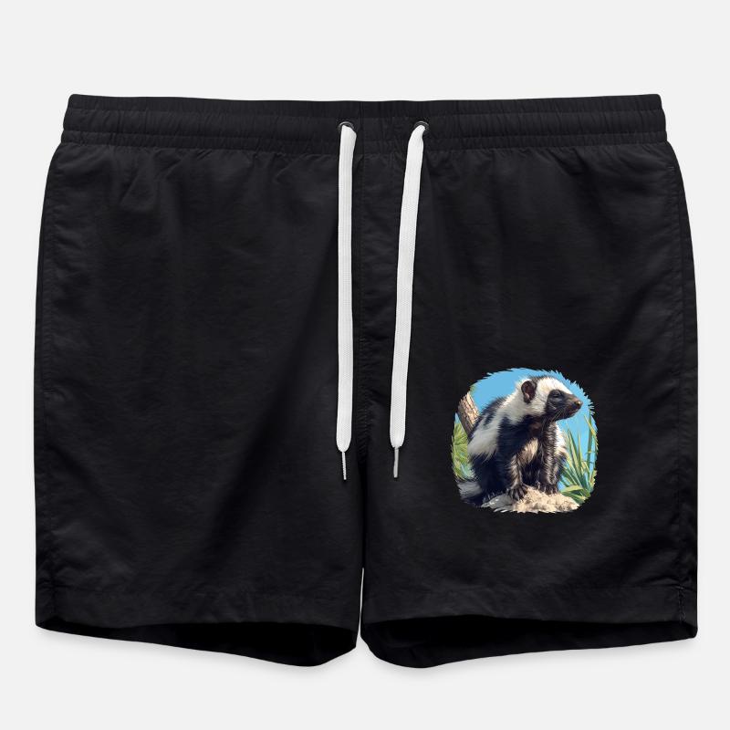 Stinktiere Stinktier - Badeshorts - Schwarz