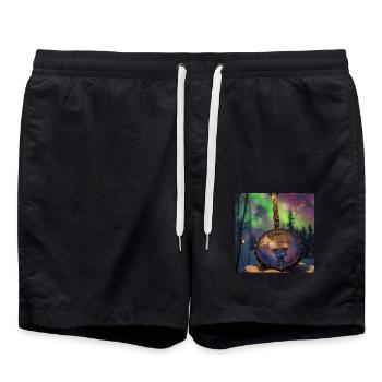 Banjo - Badeshorts - Schwarz - Vorne - AI Model Male 185 light (185cm)