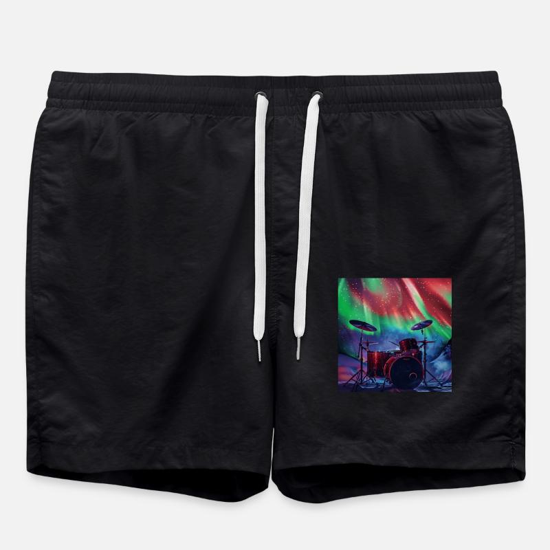Schlagzeug - Badeshorts - Schwarz